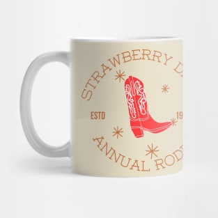 Cowboy Boot Strawberry Days Pleasant Grove Utah Rodeo Mug